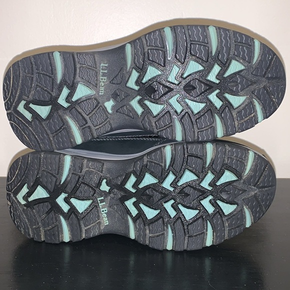 LL Bean Tek 2.5 Waterproof Suede Hiking Boots Blue Black Womens 7 M Primaloft - Picture 7 of 10